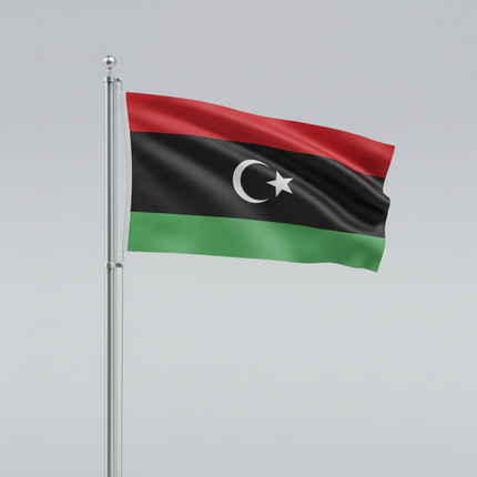 Libyen-Nationalflagge 90x150 cm - Witterungsbeständig & Farbintensiv