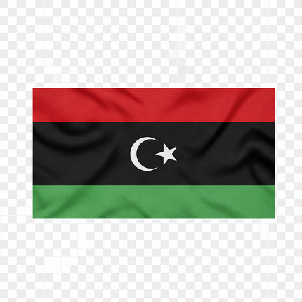 Libyen-Nationalflagge 90x150 cm - Witterungsbeständig & Farbintensiv