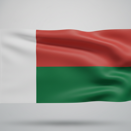 Madagaskar Flagge 90x150 cm - Wetterfest & Authentisch
