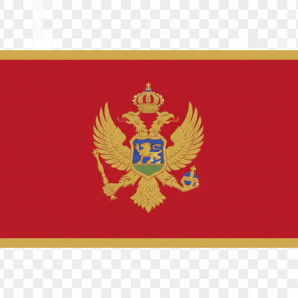 Hochwertige Montenegro-Flagge für Innen- und Außenbereiche
