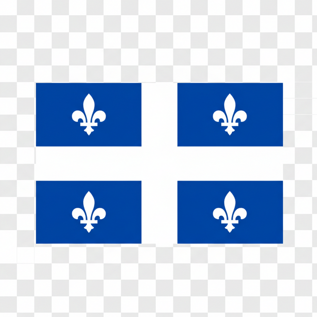 Bandiera del Quebec 90 cm x 150 cm.