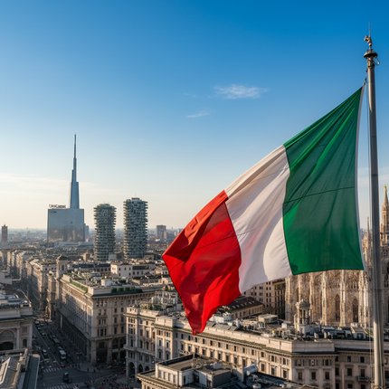 Italienische Riesen-Flagge 300x500 cm – Wetterfest & Farbbrillant