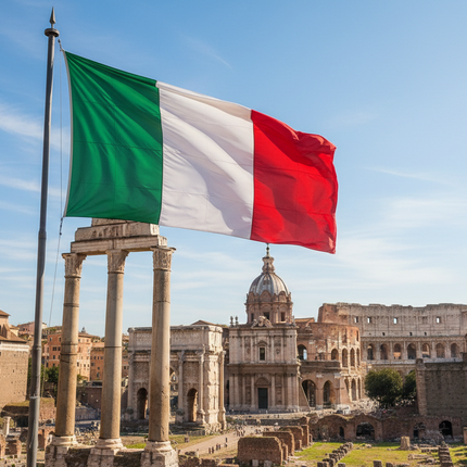 Italienische Riesen-Flagge 300x500 cm – Wetterfest & Farbbrillant