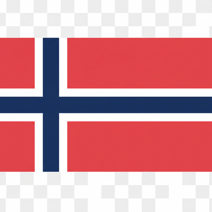 Drapeau norvégien résistant aux UV 90x150cm en polyester robuste
