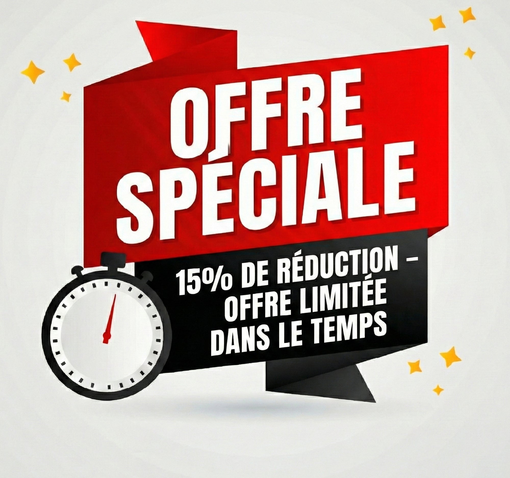 Bénéficiez de 15 % de réduction sur votre première commande